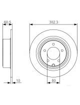 BOSCH 0 986 479 R07 Тормозной диск задний