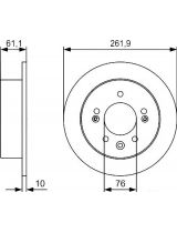 BOSCH 0 986 479 R09 Тормозной диск задний