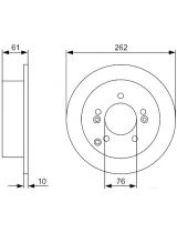 BOSCH 0 986 479 345 Тормозной диск задний