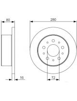 BOSCH 0 986 479 399 Тормозной диск задний