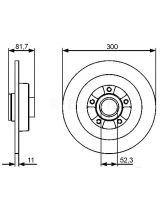 BOSCH 0 986 479 446 Тормозной диск задний