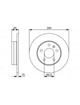 BOSCH 0 986 479 516 Тормозной диск задний