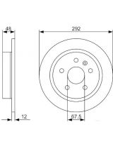 BOSCH 0 986 479 513 Тормозной диск задний