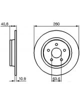 BOSCH 0 986 479 170 Тормозной диск задний