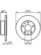 BOSCH 0 986 479 161 Тормозной диск задний