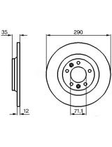 BOSCH 0 986 479 194 Тормозной диск задний