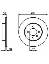 BOSCH 0 986 479 191 Тормозной диск задний