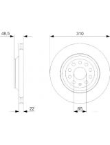 BOSCH 0 986 479 303 Тормозной диск задний