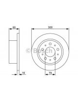BOSCH 0 986 479 317 Тормозной диск задний