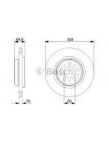 BOSCH 0 986 479 320 Тормозной диск задний