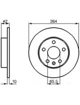 BOSCH 0 986 478 884 Тормозной диск задний