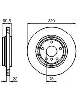 BOSCH 0 986 478 975 Тормозной диск задний
