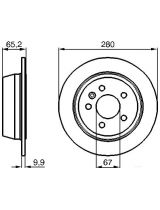 BOSCH 0 986 478 873 Тормозной диск задний