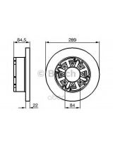 BOSCH 0 986 478 886 Тормозной диск задний