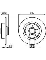 BOSCH 0 986 478 971 Тормозной диск задний