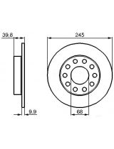BOSCH 0 986 478 986 Тормозной диск задний