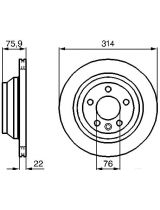 BOSCH 0 986 479 094 Тормозной диск задний