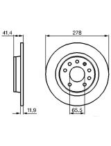 BOSCH 0 986 479 106 Тормозной диск задний