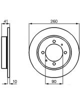 BOSCH 0 986 478 898 Тормозной диск задний