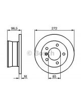 BOSCH 0 986 478 433 Тормозной диск задний