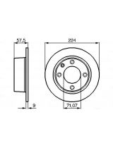 BOSCH 0 986 478 604 Тормозной диск задний