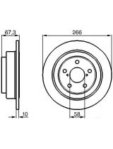BOSCH 0 986 478 799 Тормозной диск задний