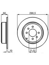 BOSCH 0 986 478 877 Тормозной диск задний