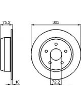 BOSCH 0 986 478 771 Тормозной диск задний