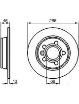 BOSCH 0 986 478 421 Тормозной диск задний
