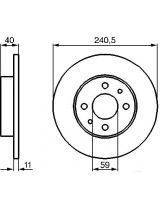 BOSCH 0 986 478 342 Тормозной диск