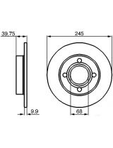 BOSCH 0 986 478 216 Тормозной диск задний