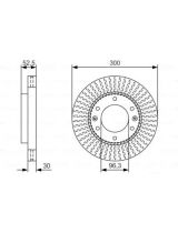 BOSCH 0 986 479 T88 Тормозной диск передний