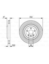 BOSCH 0 986 479 W53 Тормозной диск передний