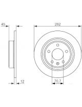 BOSCH 0 986 479 646 Тормозной диск задний