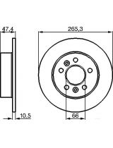 BOSCH 0 986 478 305 Тормозной диск задний