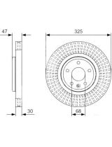 BOSCH 0 986 479 W52 Тормозной диск передний
