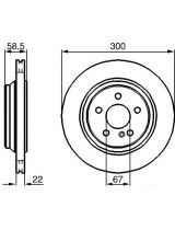 BOSCH 0 986 478 473 Тормозной диск задний