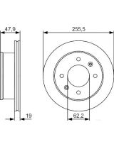 BOSCH 0 986 479 S21 Тормозной диск передний