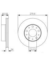 BOSCH 0 986 479 S70 Тормозной диск передний