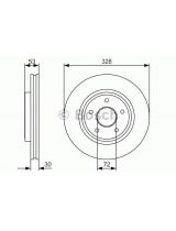 BOSCH 0 986 479 R48 Тормозной диск передний