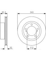 BOSCH 0 986 479 R29 Тормозной диск передний