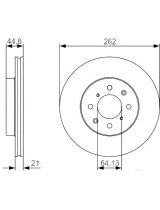 BOSCH 0 986 479 R80 Тормозной диск передний