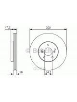 BOSCH 0 986 479 R47 Тормозной диск передний