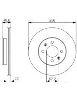 BOSCH 0 986 479 R77 Тормозной диск передний