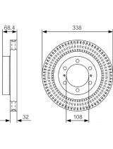 BOSCH 0 986 479 A65 Тормозной диск передний