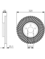 BOSCH 0 986 479 660 Тормозной диск передний