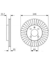 BOSCH 0 986 479 853 Тормозной диск передний