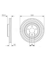 BOSCH 0 986 479 753 Тормозной диск передний