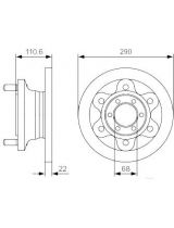 BOSCH 0 986 479 641 Тормозной диск передний