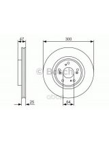 BOSCH 0 986 479 R24 Тормозной диск передний